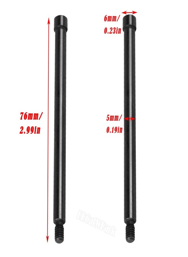 BRCatWPark Screw Pins Upgrades Part for 1/5 Kraton 8S BLX Outcast 8S BLX,#45 Steel 4pcs Suspension Arms Screw Pins,Black - Image 3